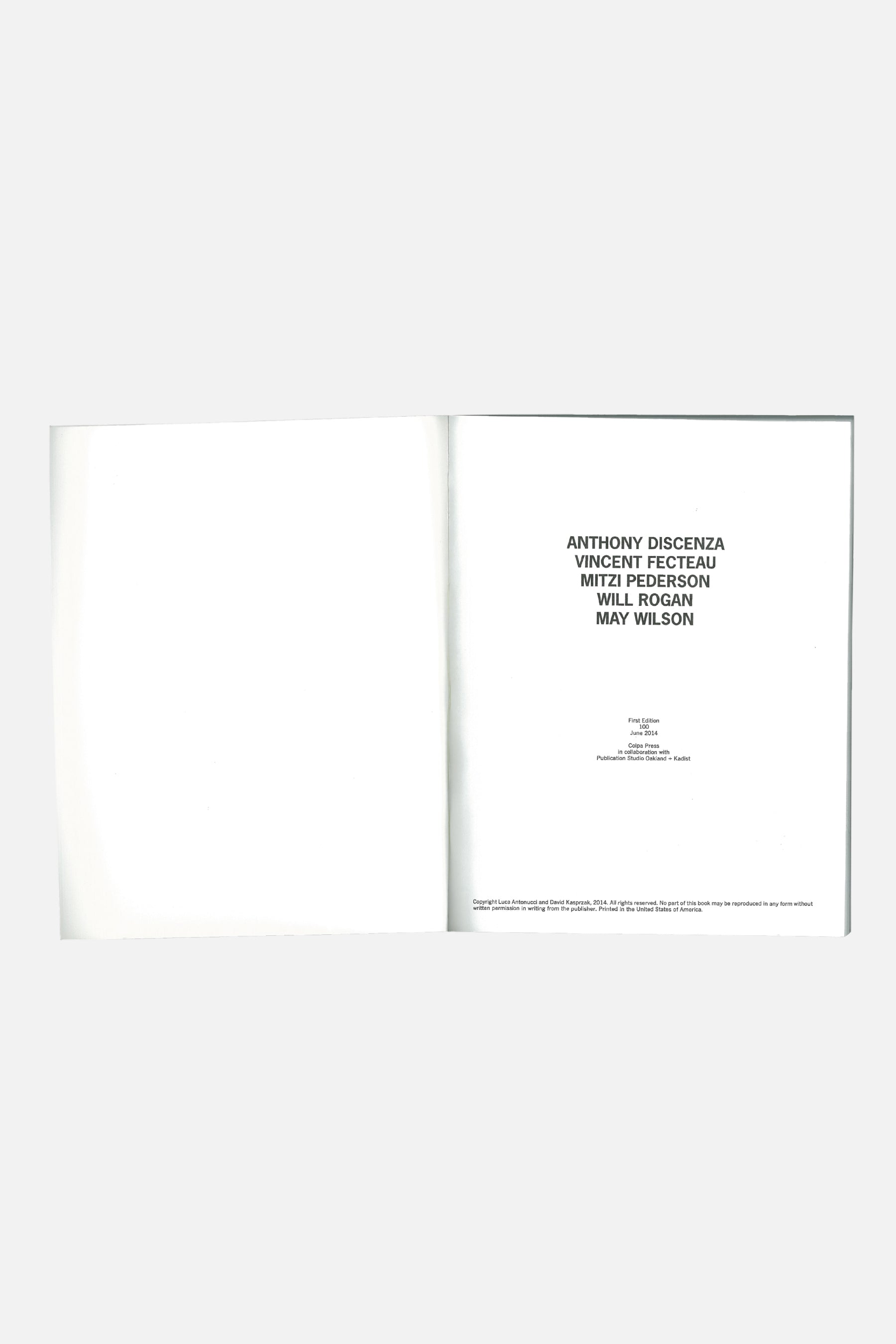 Colpa Press The Riso Book : San Francisco Publication Studio Oakland, Kadist