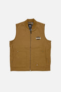 Front view of Dickies x Thrasher Vest with embroidered chest logo
