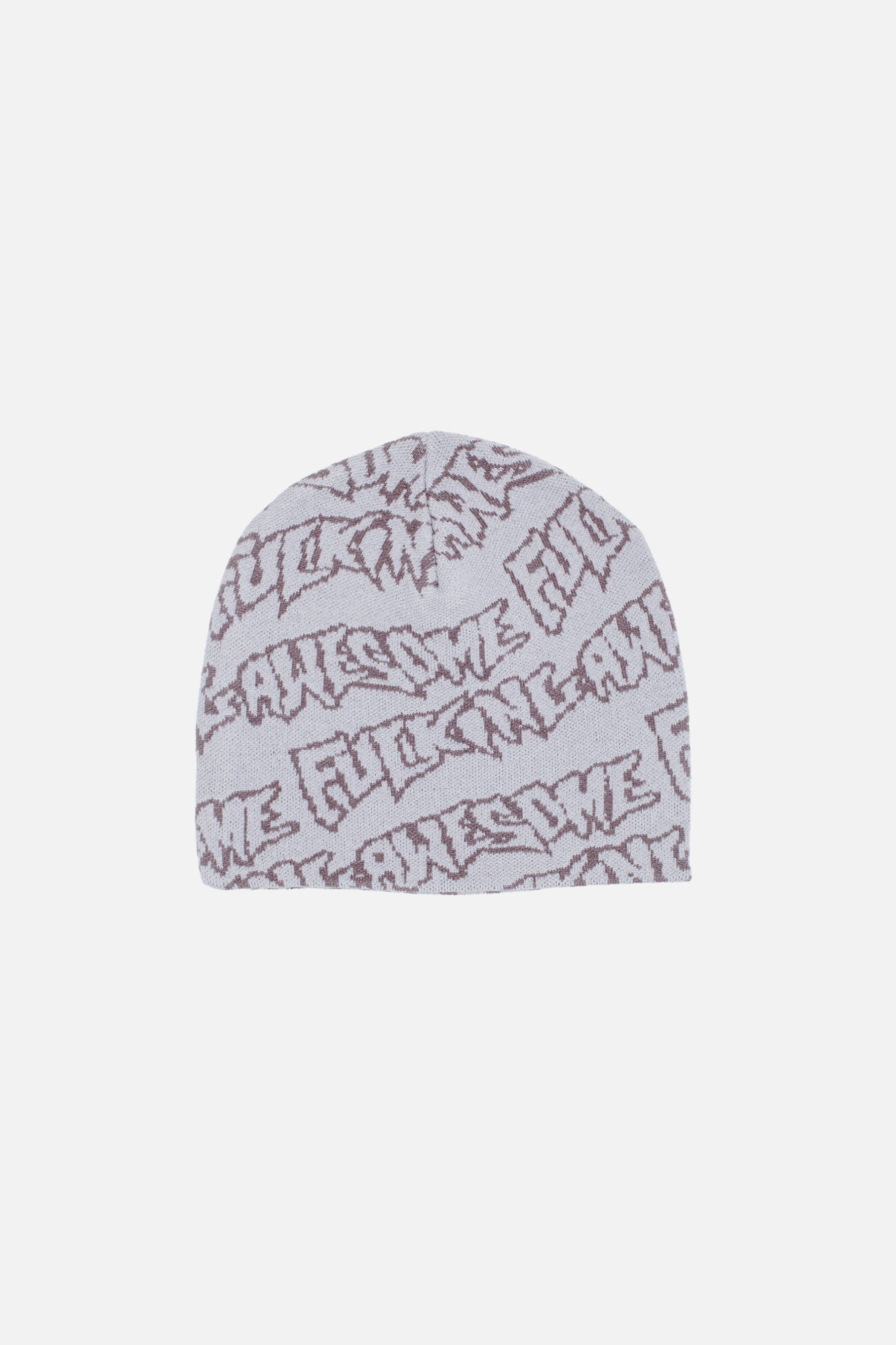 FA Stamp Repeat Skully beanie with all-over Fucking Awesome logo print back
