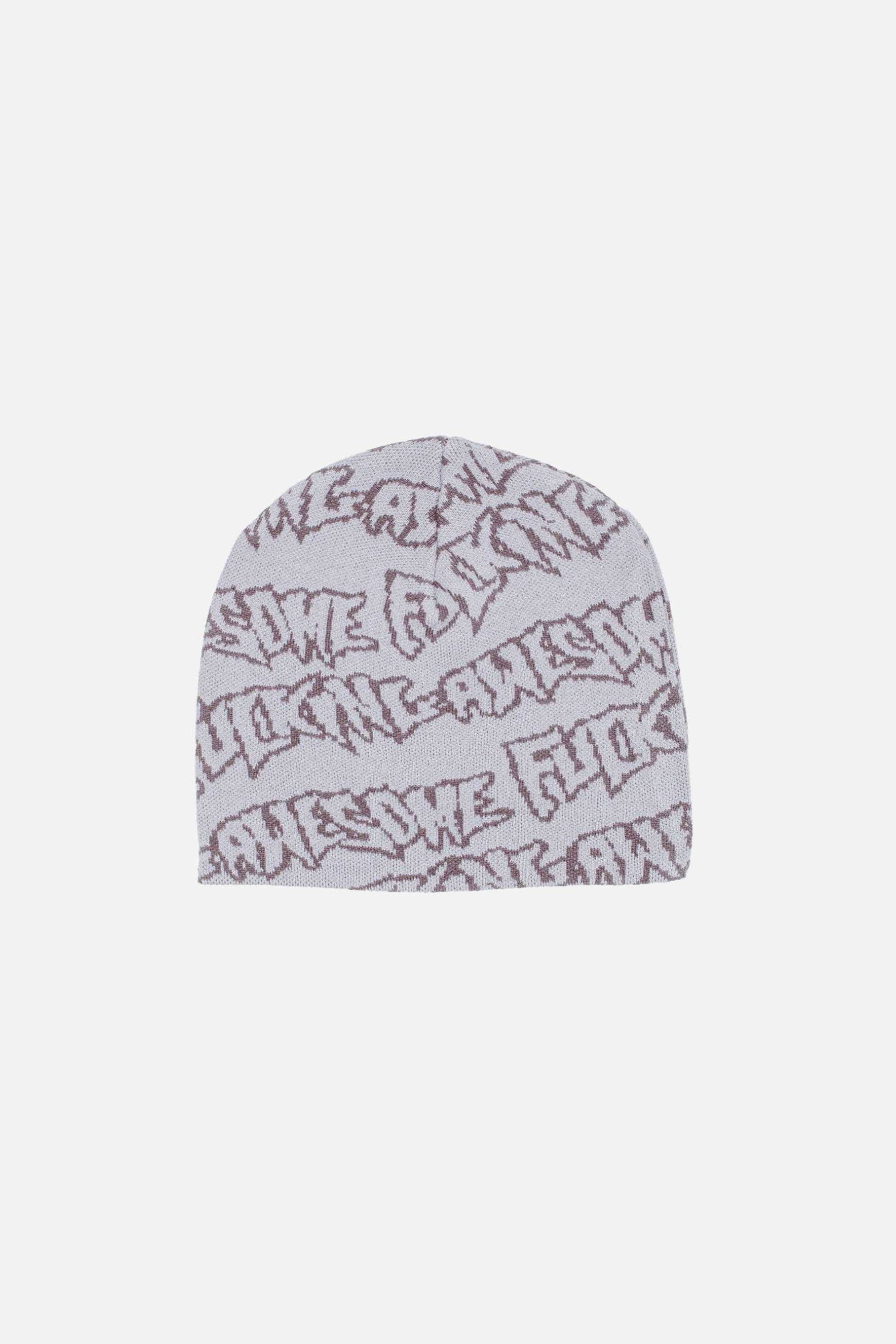 FA Stamp Repeat Skully beanie with all-over Fucking Awesome logo print