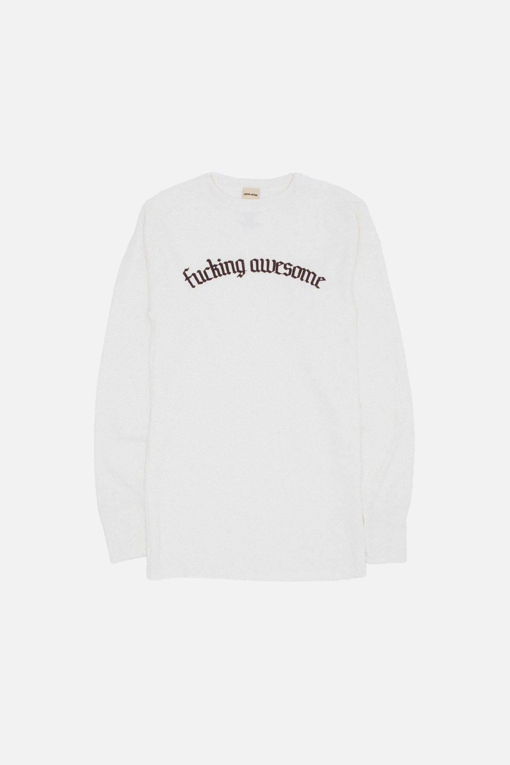 Blackletter Logo Long Sleeve Thermal by Fucking Awesome in waffle cotton