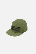 Soft Brim 6 Panel Cap Keep in Touch by Garbage made from recycled nylon blend