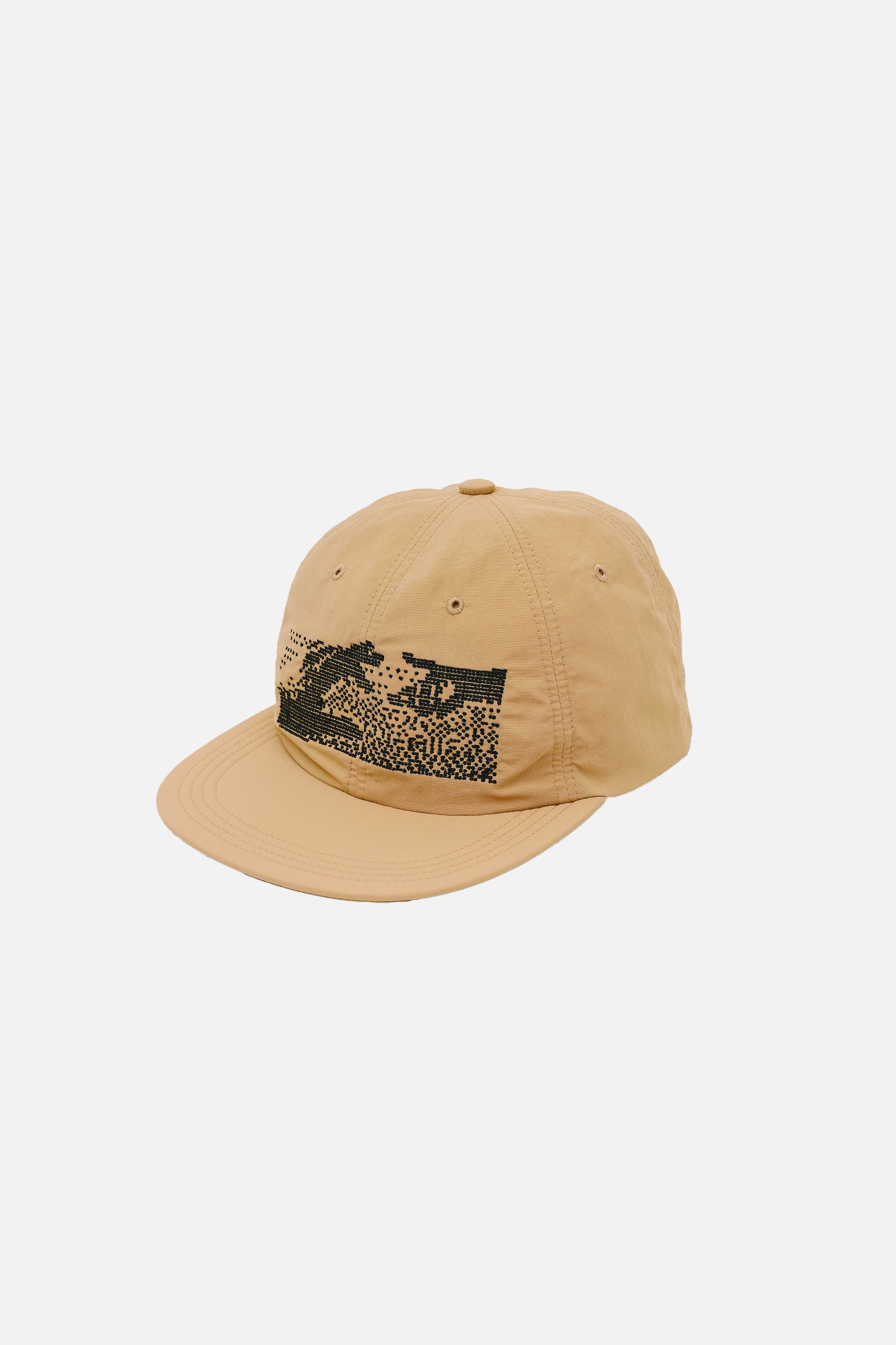 Soft Brim 6 Panel Cap Keep in Touch by Garbage made from recycled nylon blend