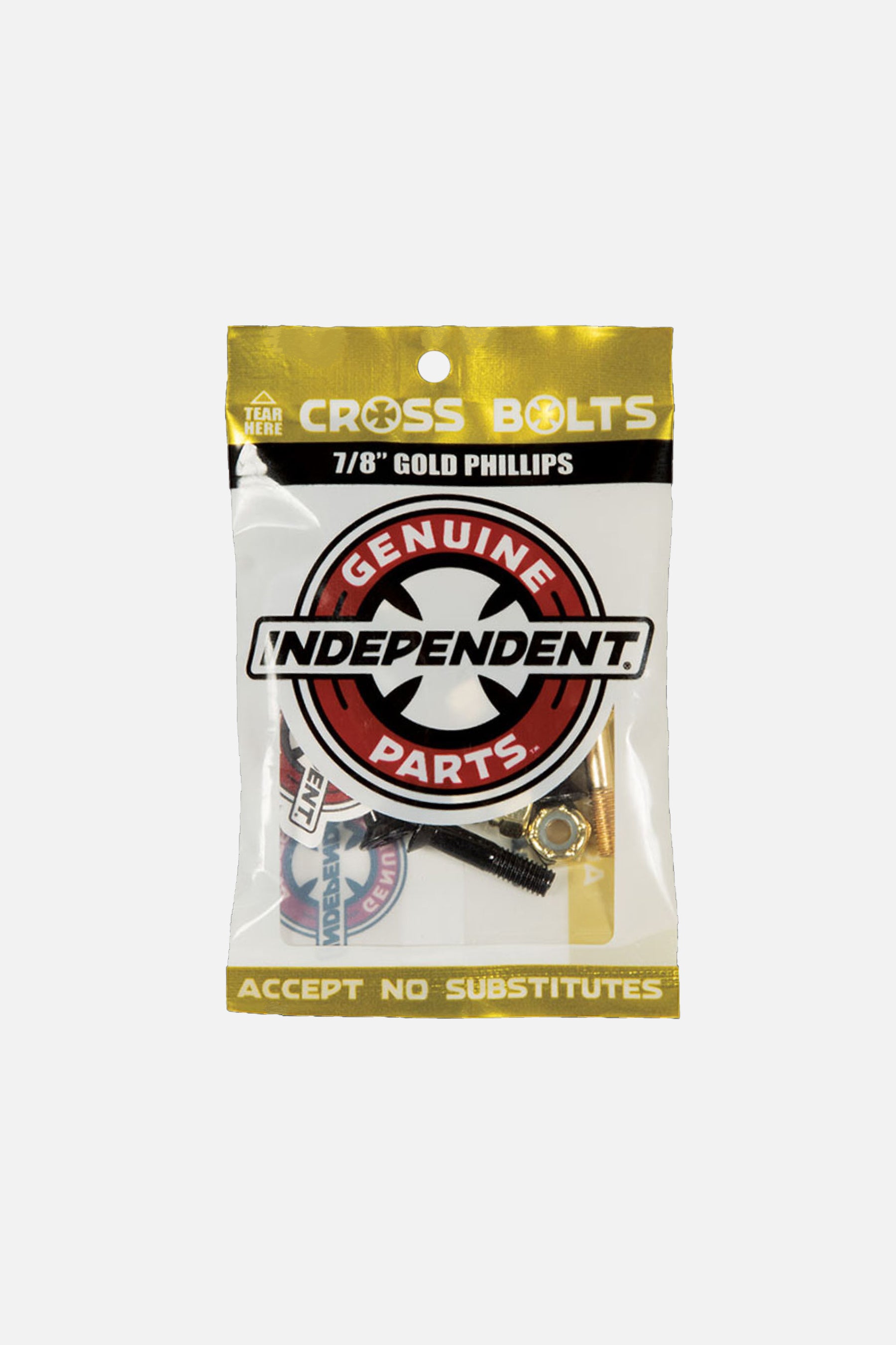 7/8" Gold Phillips Cross Bolts