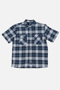 Dickies Skateboarding Mike Anderson ワークシャツ フロントビュー ブルー