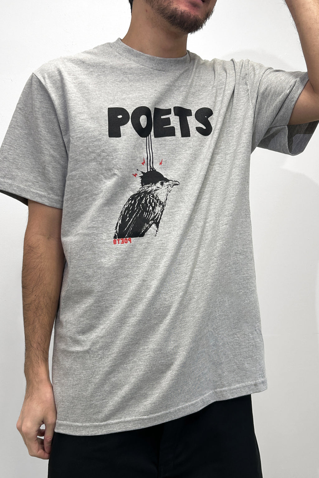 Worn look of POETS Cuckoo Tee size Large