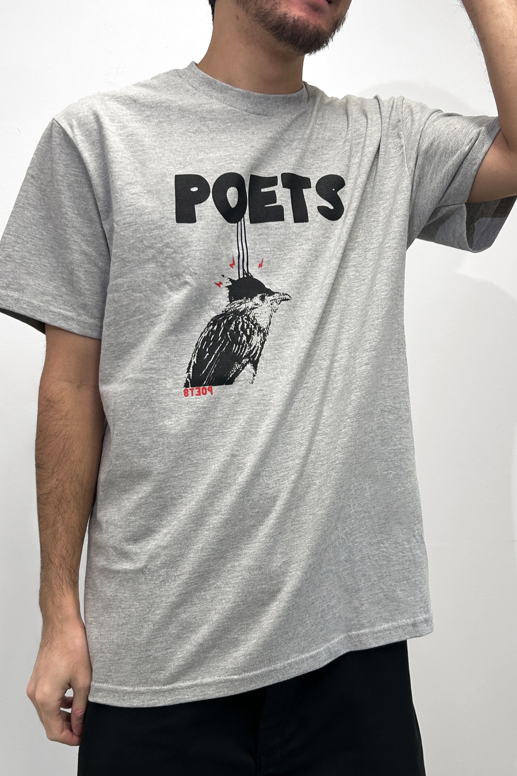 Worn look of POETS Cuckoo Tee size Large