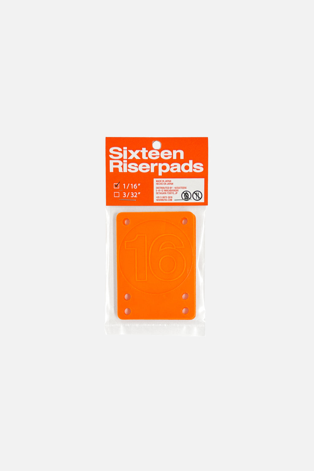 Sixteen Riserpads 1/16"
