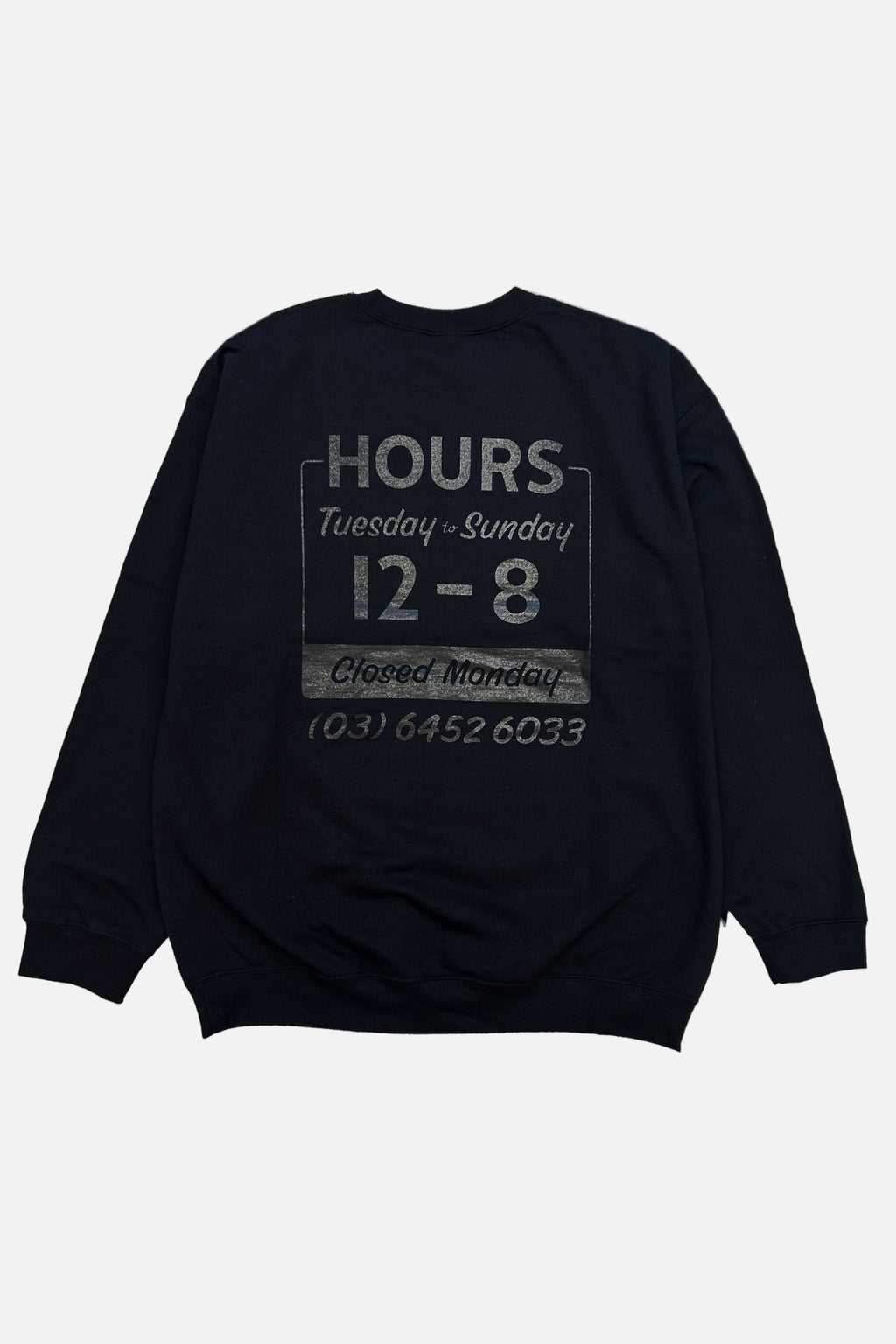 16 Original Crew sweatshirt orange body with white printed graphic