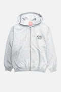 TRIBE WEAR black zip-up hoodie with 16 Sixteen embroidered logo