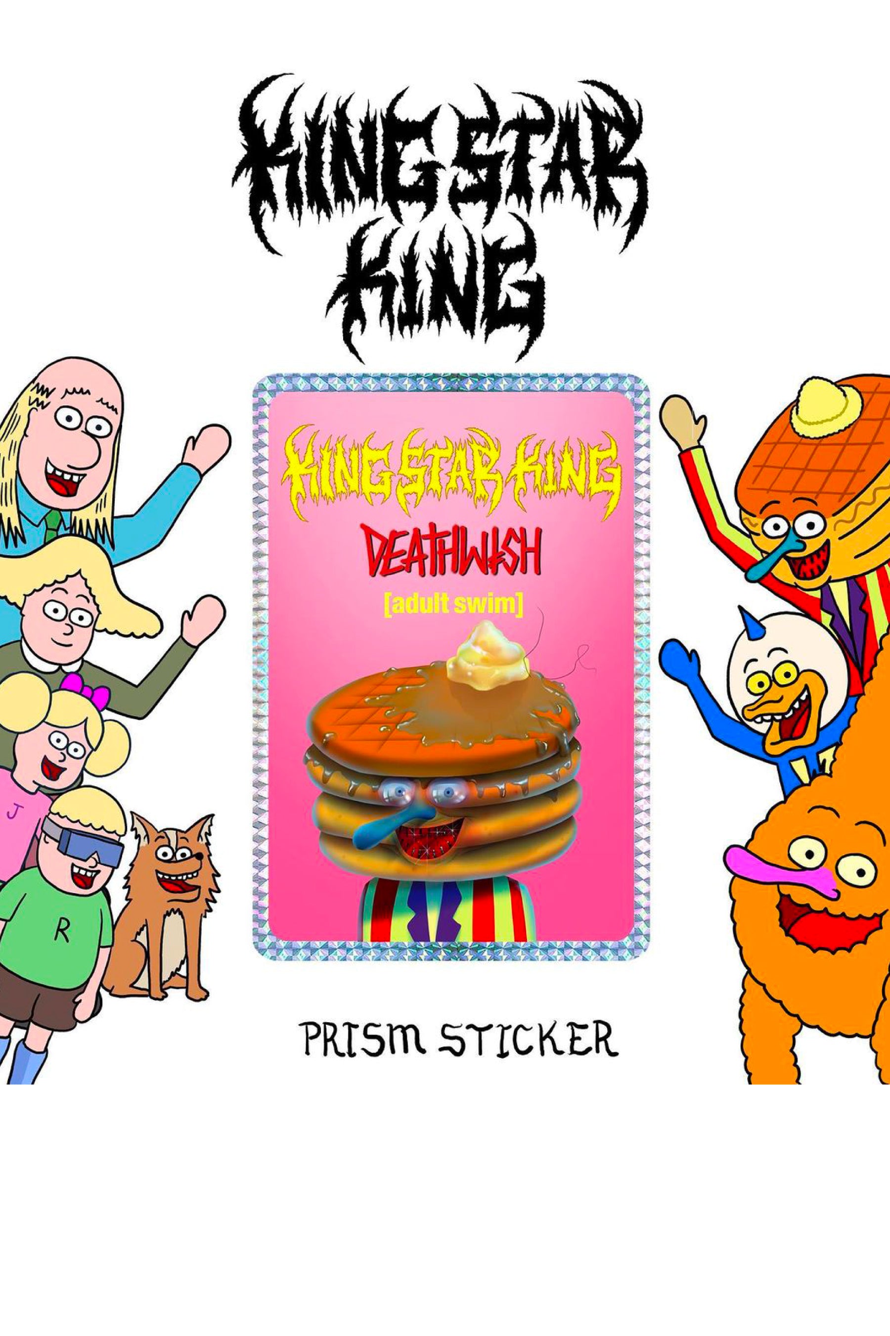 king star king, adult swim, JJ Vilard, ステッカー, キングスターキング