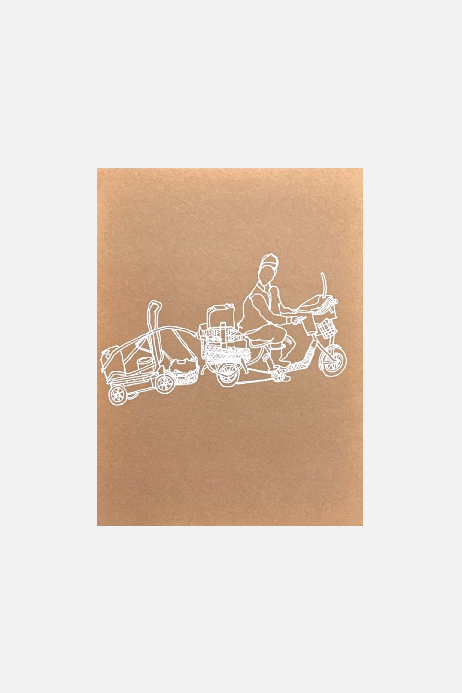 Untitled drawing on paper by Mari original artwork