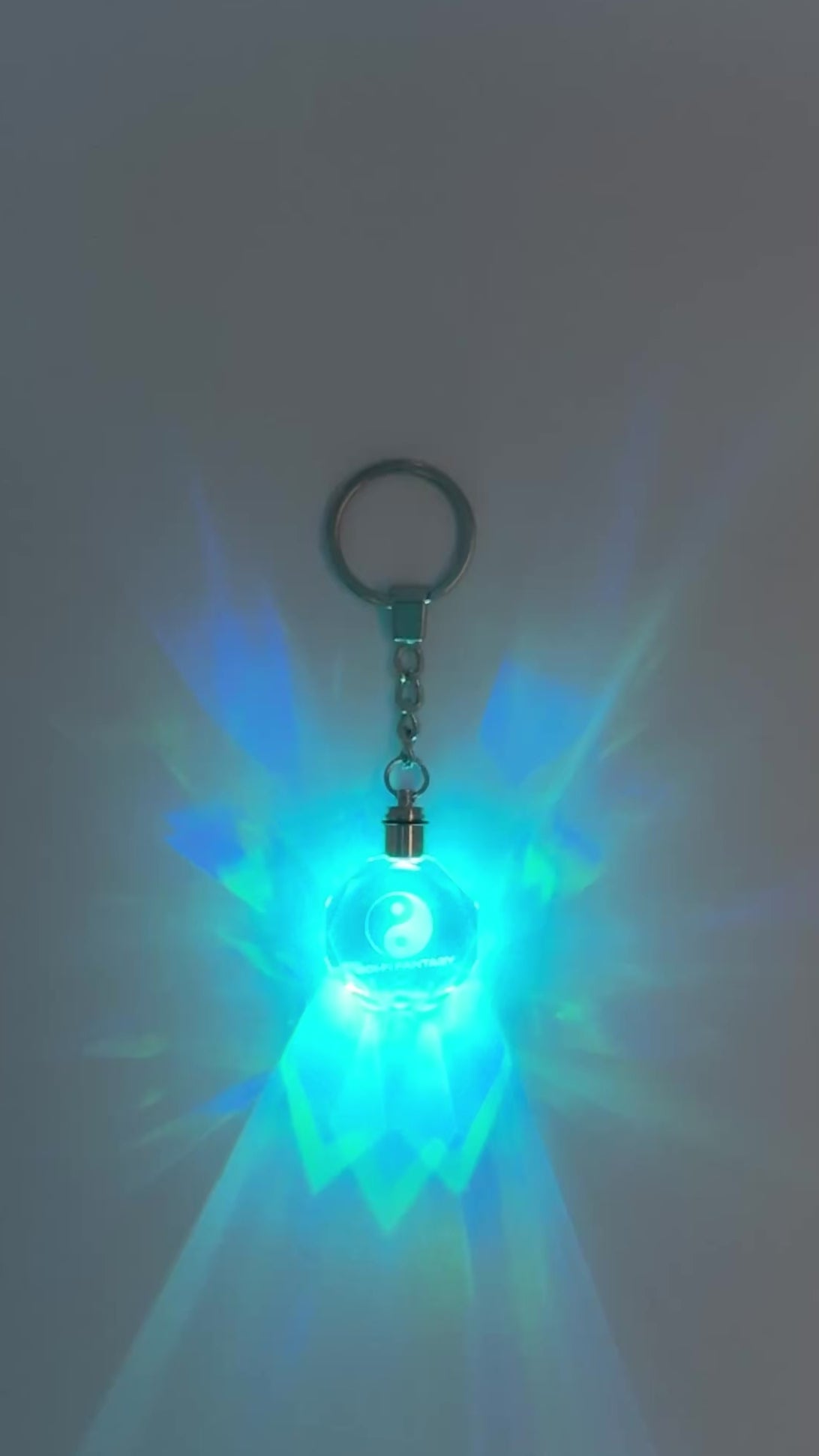 Light Up Crystal Keychain