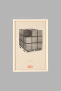 ULINE (Boxes) Risograph Print Framed - David Kasprzak